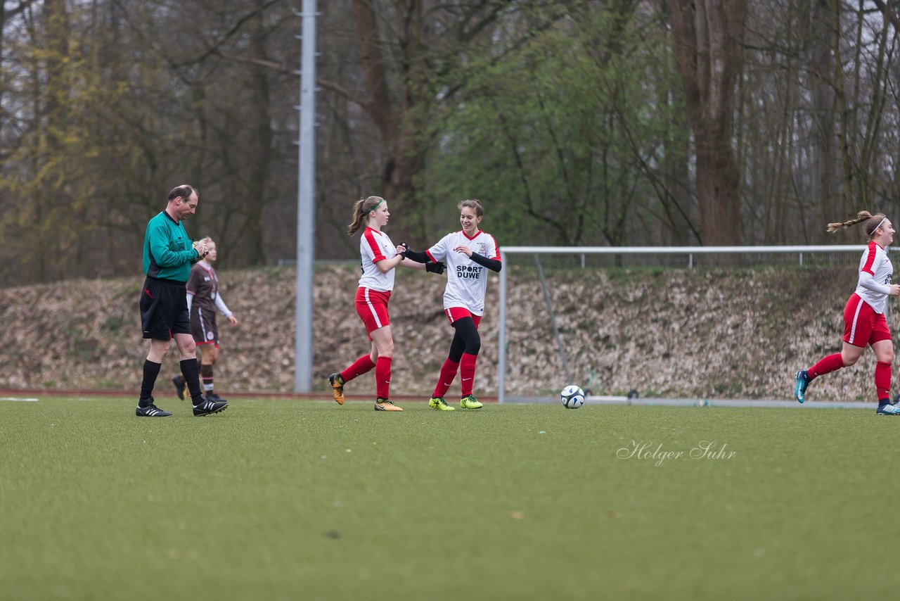 Bild 144 - B-Juniorinnen Walddoerfer - St.Pauli : Ergebnis: 4:1